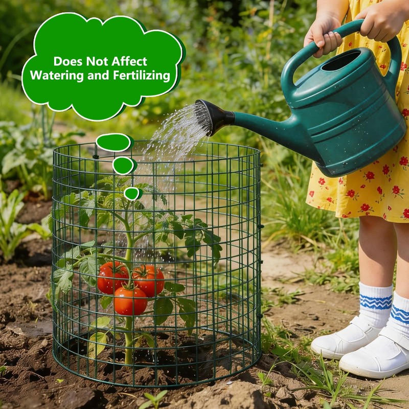 6 Pack Plant Protector, 12x14 Inch Metal Garden Cages for