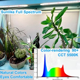 Elftia LED Grow Light Strip for Indoor Plants, Full Spectrum Sunlike Plant Lights Growing Lamps for Hydroponics Succulent Veg and Flowers (Not Includes Adapter)