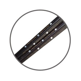 一双 箸 合格の星 黒23cm 38414