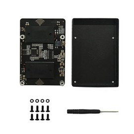 Spotpear USB Audio Sound Card Moudle HAT with Earphone Jack Buzzer Speaker for Pi5, Pi5-USB-Audio-A-With-Case