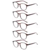 NORPERWIS 5 Pairs Reading Glasses - Standard Fit Spring Hinge