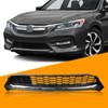 YLT AUTO Front Bumper Lower Mesh Grill Grille W/Chrome Trim