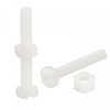 uxcell 20 Pairs Nylon Screw Nut Assortment, M4x30mm Slotted Pan
