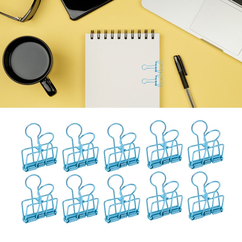 50Pcs Hollow Binder Clips Metal Paper Binder Clips for Documents