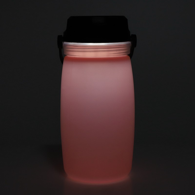Portable Outdoor Water Bottle USB Solar Charging Camping Light Hiking