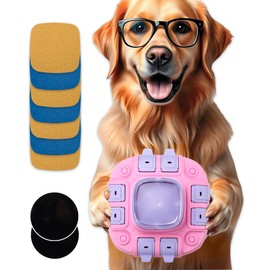 Kkiimatt Dog Puzzle Toy Slow Feeder Dog Treat Dispenser Nail File Toy Mental Enrichment Toy Food Dispenser for IQ Training