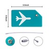 5Pack Silicone Luggage Tag with Name ID Card Perfect to