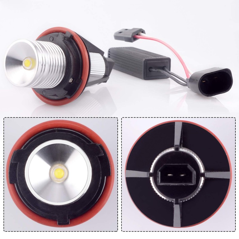 WinPower 2X 5W Angel Eyes Marker Lights Bulbs 6000K White