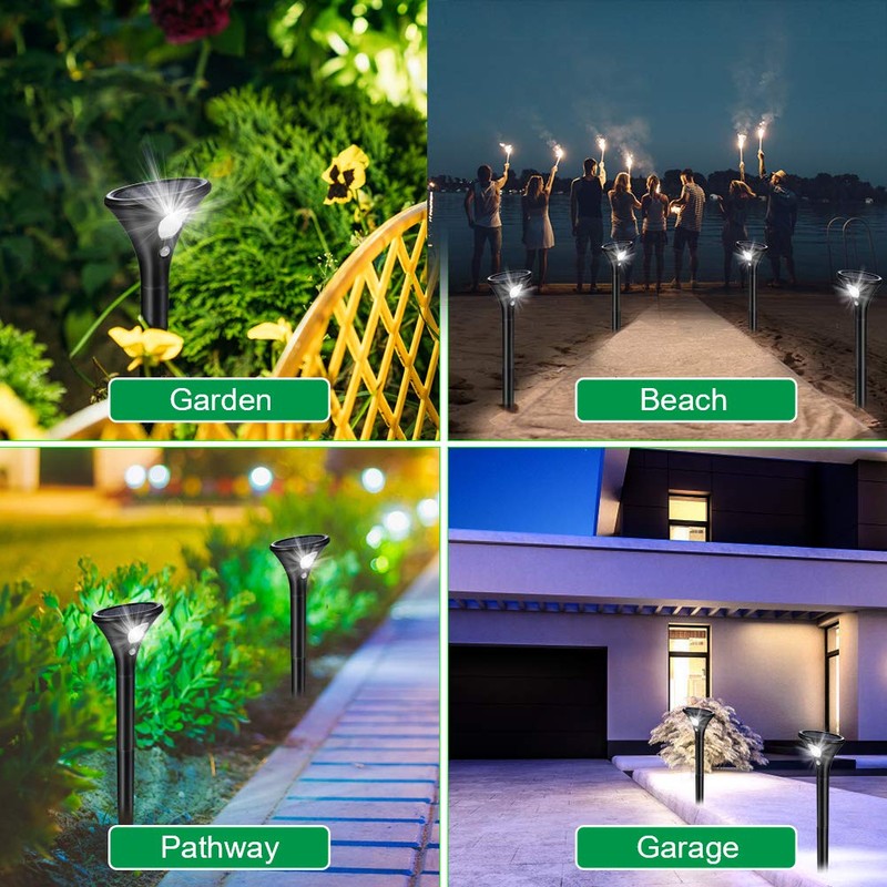 Litake Solar Lights for Outdoors, Pack of 2 Solar Garden