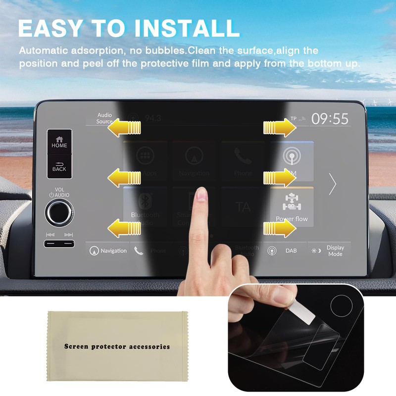 [Upgrade]Karltys 2 Pack Screen Protector for 2023-2026 Honda CRV /2022-2025