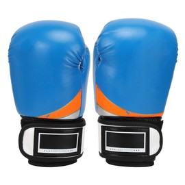 PU Leather Boxing Fighting Sparring Sandbagging Gloves Training Mitts for Children KidBlue
