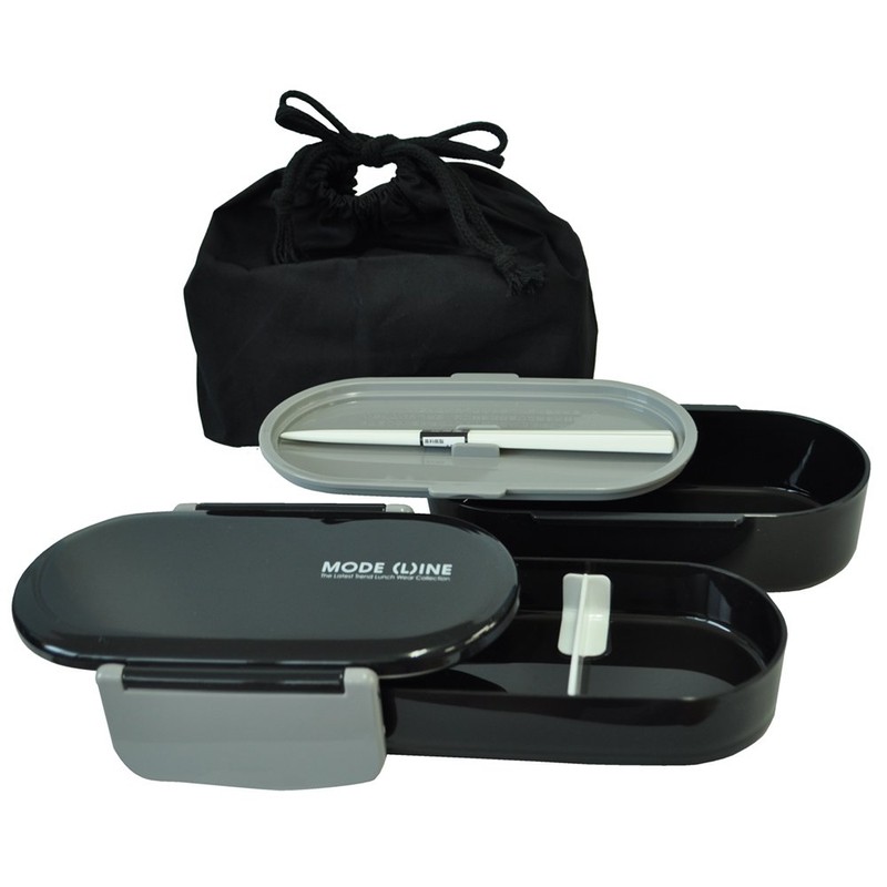 Skater KQD3 2-Tier “Bento” Box, 22.7 fl oz (670 ml),