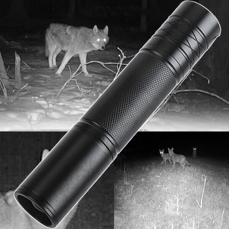 IPX5 Zoomable Infrared Flashlight Handheld 850nm IR Night Vision Flashlight