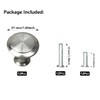 Gendewiner 12 Pack Cabinet Door Knobs Stainless Steel 27mm Diameter
