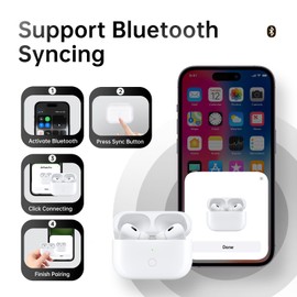 Wireless Charging Case Compatible for AirPods Pro 1st & 2nd Generation, Upgraded Replacement Wireless Charging Case Compatible with Airpods Pro 1/2(No Earbuds)