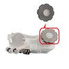 Lid for the salt container of a dishwasher salt lid