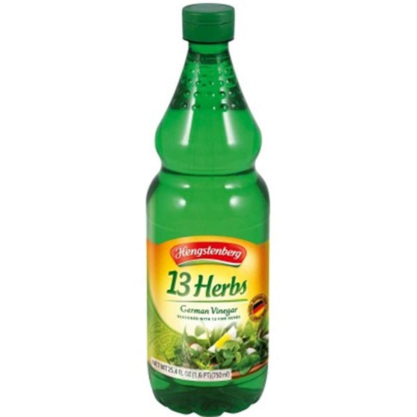 Hengstenberg German Seasoned Vinegar, 13 Herb, 25.4 Ounce (Pack of 6)
