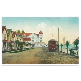 Lantern Press 16x24 Inch Giclee Print, Capitola, California, Exterior View of the Hotel Capitola and Cottages