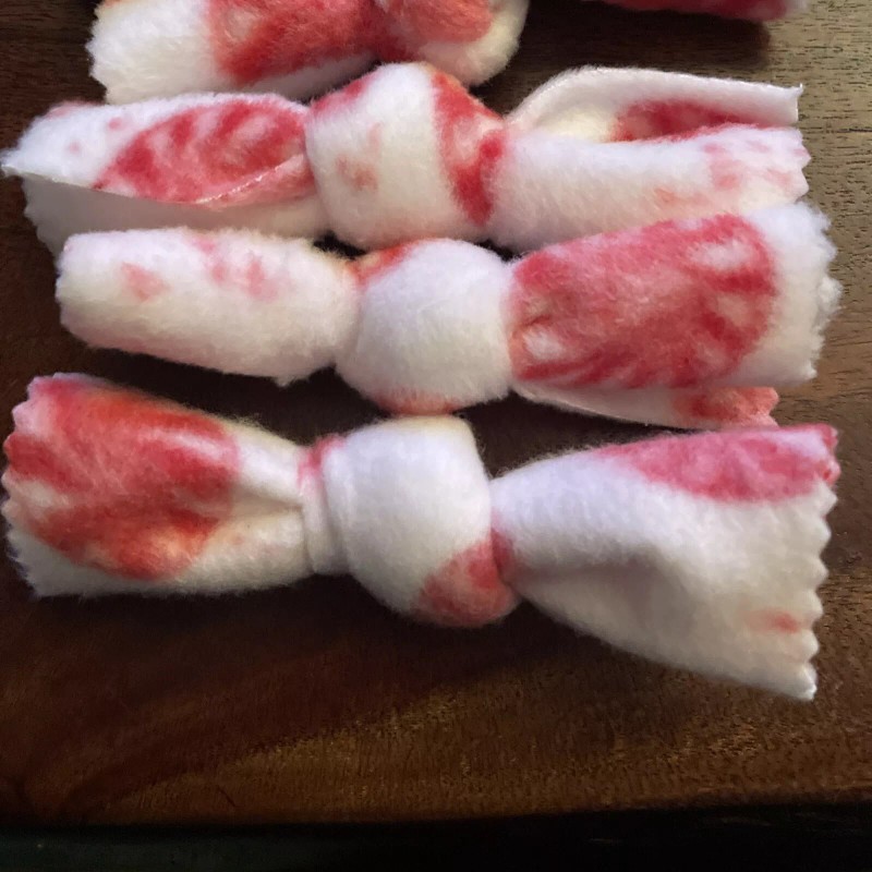 Unbranded Bowtie Shaped Cat Toy With Catnip Inside 5 Pack