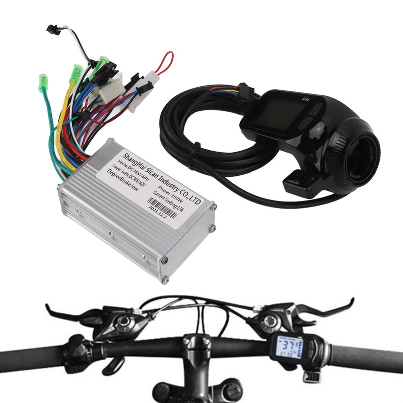 36/48V 350W Brushless Motor Controller with LCD Display Panel for