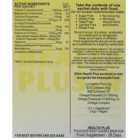 Health Plus Immunade Pack Antioxidant Daily Supplement - 28 Day Supply