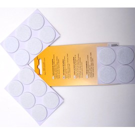 Kleiber Felt Gliders, White, 35 mm