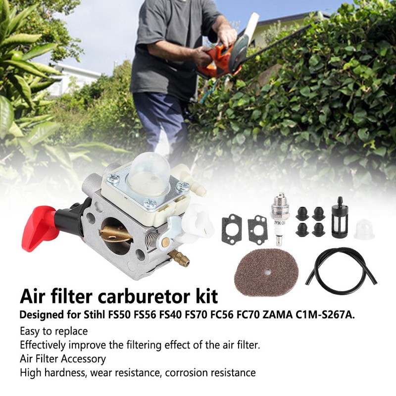 Air Filter Cleaner Carburetor Set for Stihl FS50 FS56 FS40