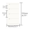 NatSumeBasics A6 Refills Paper 3.5" x 6.5" Undated Weekly Binder