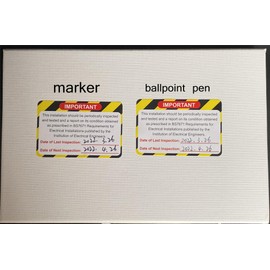 100pcs 2x3 inch Important Inspection Record Sticker, Next Inspected Electrical Safety Warning Stickers