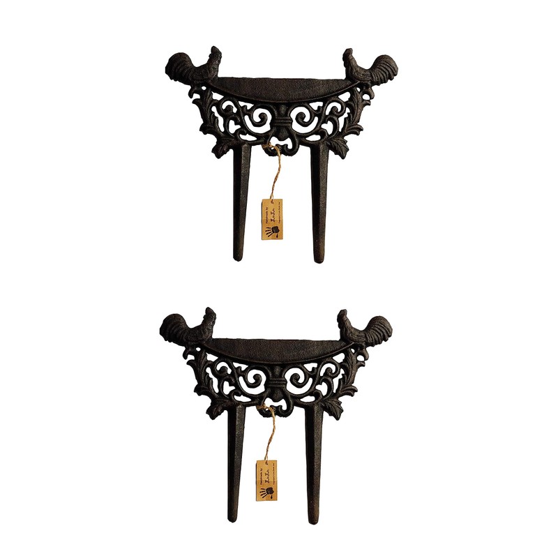 Lulu Decor, Cast Iron Garden Boot Scraper, Solid Decorative Design