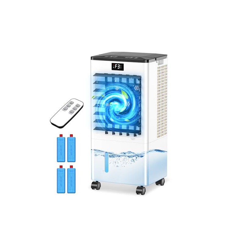 Mobile Air Conditioner, Air Cooler with 3 Modes (Normal/Natural/Sleep), 12H