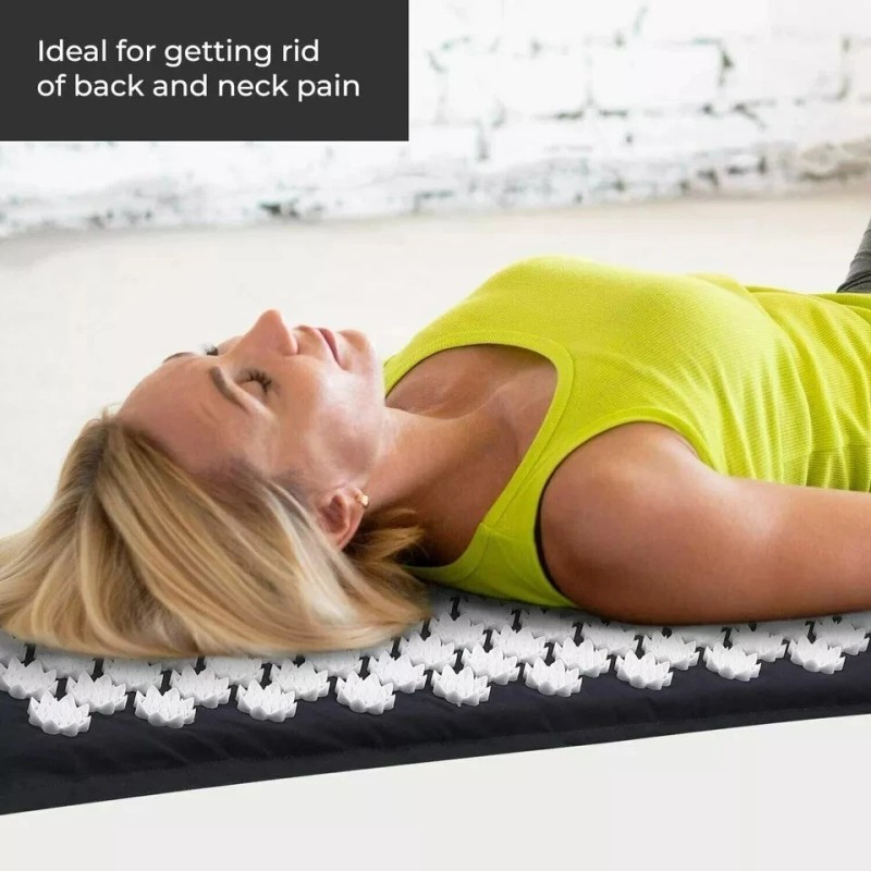 Shoptrendys Acupressure Mat & Pillow Massage Set For Neck Back