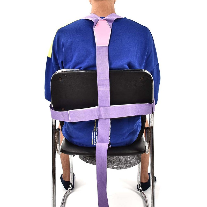 Elderly Patient Wheelchair Belt Band Adjustable Safety Harness Strap Purple