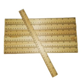 72 Pack Wooden Ruler 12 Inch Rulers Bulk Wood Measuring Ruler Office Ruler School Supplies Students Rulers,Wood Ruler 2 Scale
