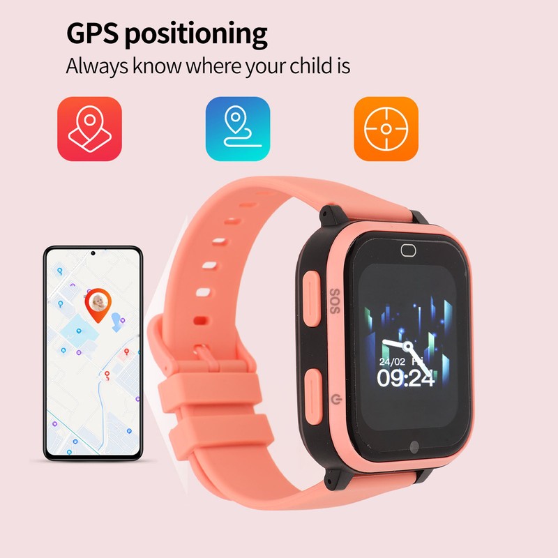 4G Kids Smart Watch Video Call Function Waterproof Touch Screen