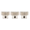 3PCS Metal Motor Gears with Set Screws M0.6 Module 3.175mm