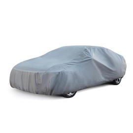 Season Guard Car Cover Dirtproof, Waterproof, Breathable, Dustproof, Indoor and Limited Outdoor Car Covers Fits Sedans up to 200", Gray