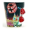 Las Vegas Nevada Neon Dice Spindice Shot Glass