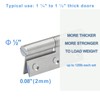Lift Off Hinge 3" Stainless Steel Door Hinges, 6 Pack