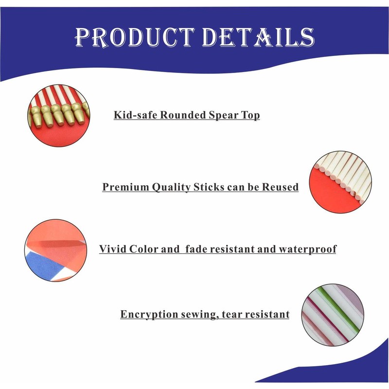 XCFH 20 Pack Puerto Rico Mini Stick Flag Small Puerto