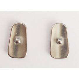 Caulo Replacement Titanium Metal Nose Pads Buds Compatible fit for Oakley Tie Bar OX5138 0.5 OX5140 Glass Sunglass Frames (Titanium - 1 Pair)