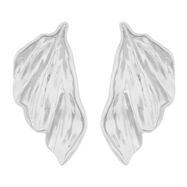 TTPSRY Women's Earrings Leaf Irregular Earrings Designed for Everyday and Evening Use Perfect Gift Choice, Alloy Steel, No Gemstone