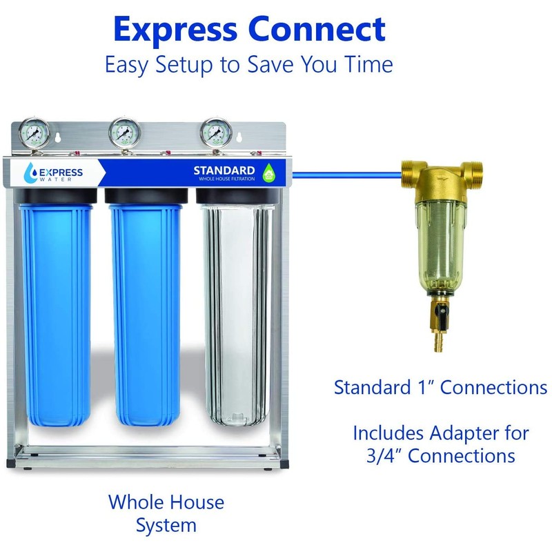EXPRESS WATER WHP1 Spin Down Sediment Filter, Standard, Bronze