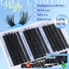 Fluffy Cluster Lashes Kit 10-18mm Individual Eyelashes Kit 60D-100D Volume
