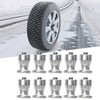 100 Pcs Tire Stud Screw Silver for Car Truck Bike