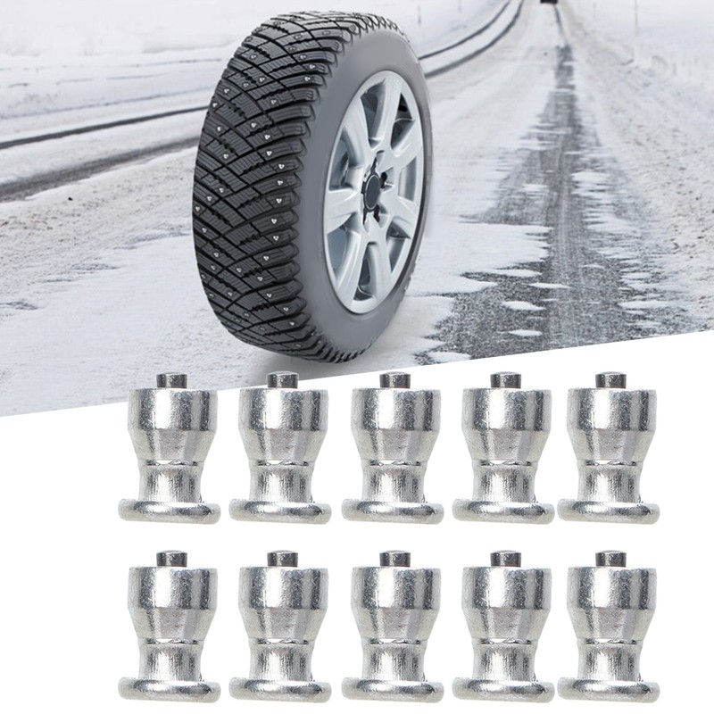 100 Pcs Tire Stud Screw Silver for Car Truck Bike