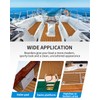 OCEANBROAD Boat Flooring EVA Foam Self-Adhesive 96''x45.6''/36''/28.8''/16.8'' Faux Teak Marine