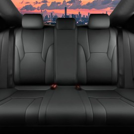 TTX LIGHTING Custom Fit for Honda Accord Seat Covers 2023 2024 2025 Full Set Waterproof Faux Leather Automotive Seat Covers Compatible Airbag Car Seat Protector(5 Seat Black)