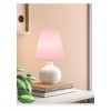 Room Essentials Ceramic Table Lamp with Pink Crepe Pleated Shade