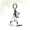 jojofuny Dimmable Tripod Stand Phone Holder for Live Streaming Video